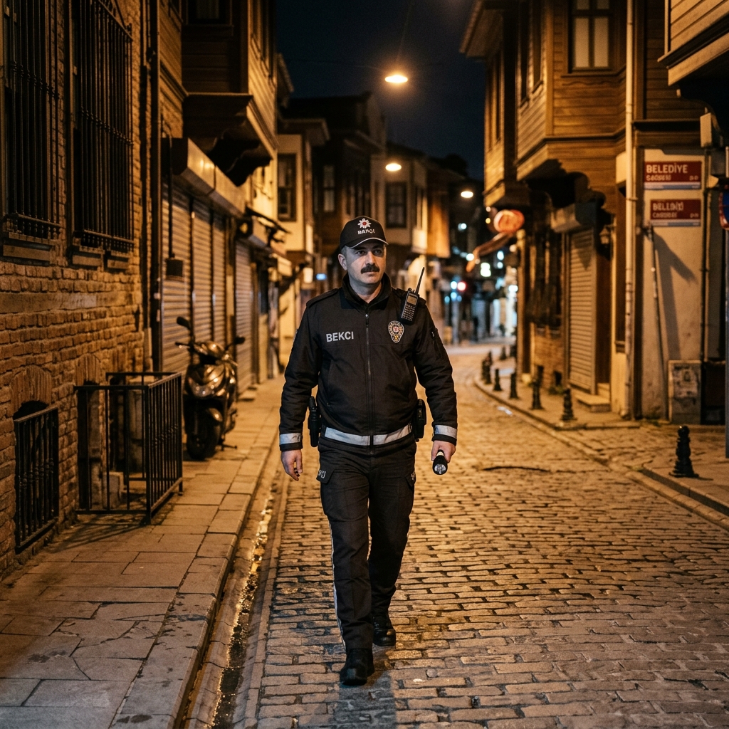 Çarşı ve Mahalle Bekçisi Gece Devriyesi